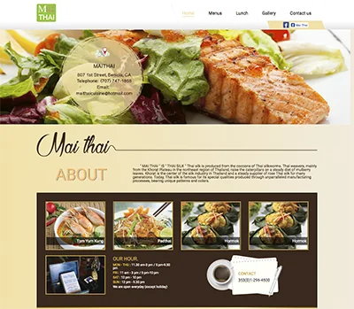 ลูกค้า รับทำเว็บไซต์ รับทำ Adwords : ร้านอาหาร ไหมไทย