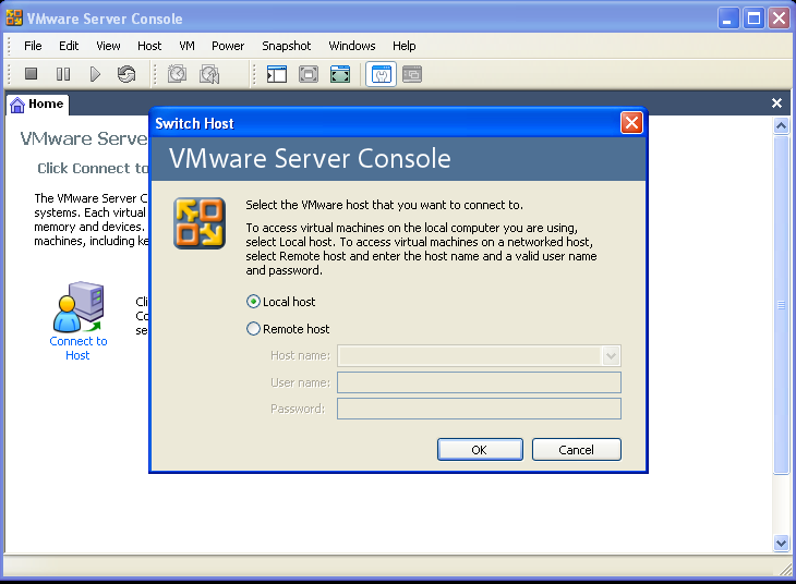 VMware Server Console