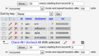 Mysql select as array