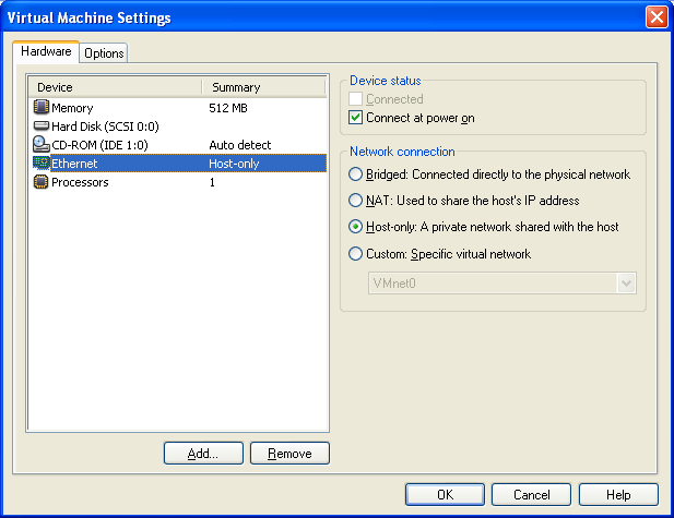 Edit Ethernet Edit Ethernet