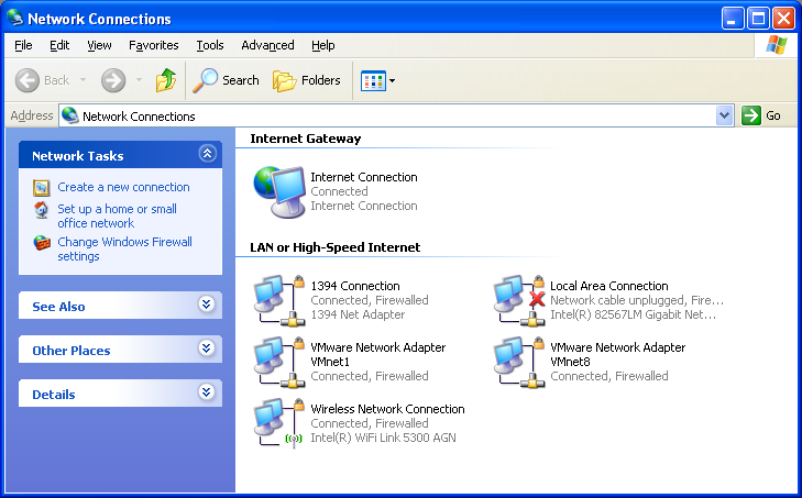 New created Network connections New created Network connections
